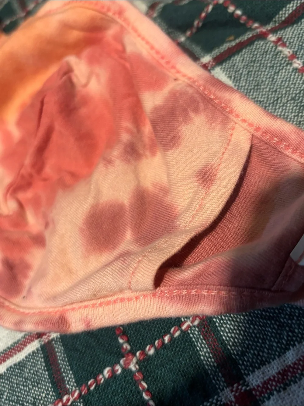 American Eagle Pink Tie-Dye One Size Reusable Face Mask
